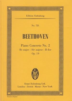 Piano Concerto No.2 in B flat major, Op.19 - Study Score