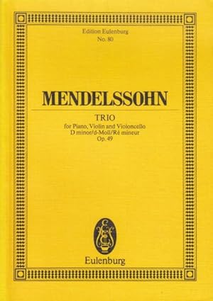 Piano Trio in d minor, Op.49 - Study Score