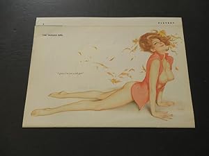 Vintage Vargas Girl Pin Up Art From Unknown Playboy Issue P