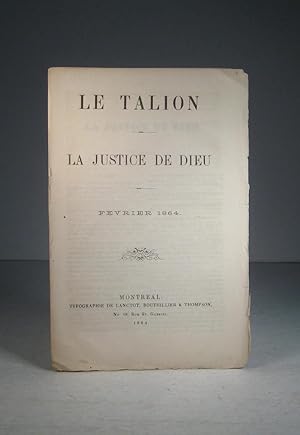 Le Talion. La justice de Dieu. Février 1864
