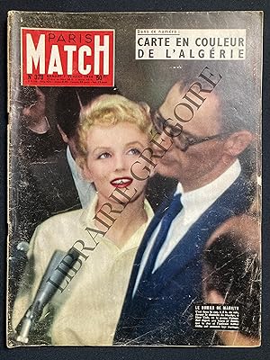 PARIS MATCH-N°378-7 JUILLET 1956