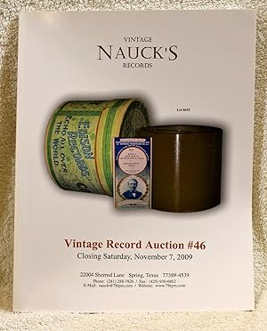 NAUCK'S VINTAGE RECORDS VINTAGE RECORD AUCTION #46 closing Saturday, November 7, 2009