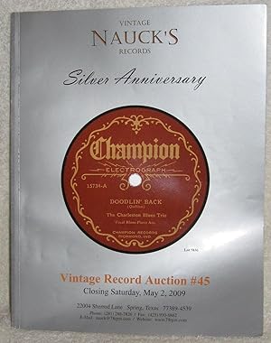 NAUCK'S VINTAGE RECORDS VINTAGE RECORD AUCTION #45 closing Saturday, May 2, 2009