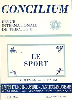 Concilium N°225 - Revue internationale de théologie - Le Sport.