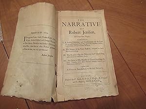 The Narrative Of Robert Jenison Of Grays-Inn, Esquire. (With) The Character Of A Popish Successou...