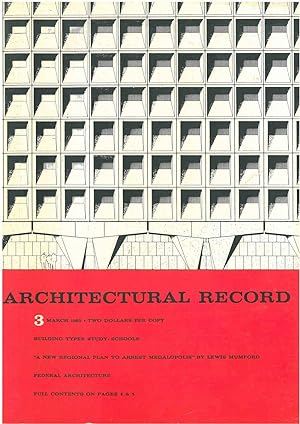 Architectural Record, n. 3, March1965. Building Types study: Schools