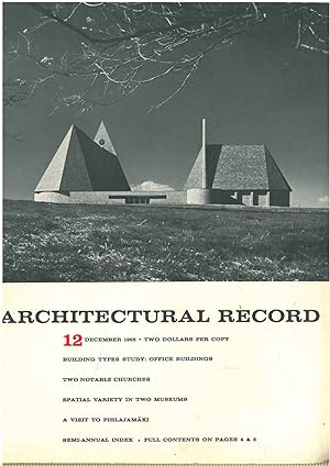 Architectural Record, n. 12, December 1965. Building Types study: Office buildings
