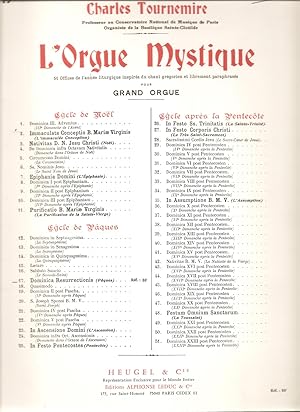 L'orgue mystique No 17 - Cycle de Pâques - Dominica Resurrectionis Pour Grand Orgue