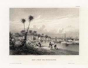 Antique Print-SAN JUAN-NICARAGUA-CENTRAL AMERICA-BOAT-Meyer-1850