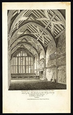 Antique Print-LONDON-ALDERSGATE-ST BOTOLPH'S PARISH-ENGLAND-Britton-Roffe-1815