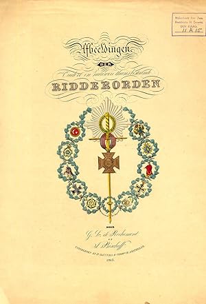 Rare Antique Print-TITLE PAGE-MILITARY ORDERS-Rochemont-Bischoff-Magnenat-1843