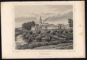 Antique Print-DOESBURG-DOESBORGH-VIEW-CHURCH-NETHERLANDS-Terwen-Heisinger-1863
