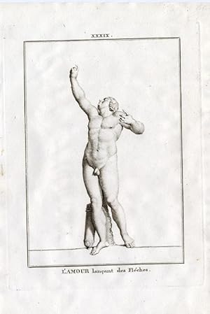 Antique Print-ROMAN GODS-AMOR-CUPID-EROS-LOVE-1810