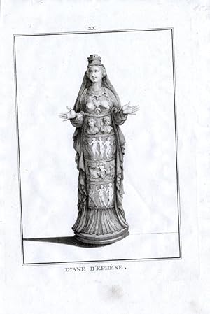 Antique Print-MYTHOLOGY-GREEK GODS-DIANA-EPHESUS-1810