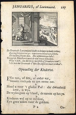 Antique Print-EMBLEMS-HORATIUS-MONTHS OF THE YEAR-1756