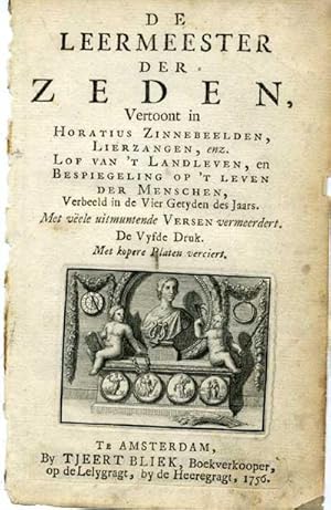 Antique Print-EMBLEMS-HORATIUS-FRONT PAGE-1756