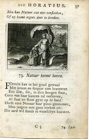 Antique Print-EMBLEMS-HORATIUS-TRUE NATURE-1756