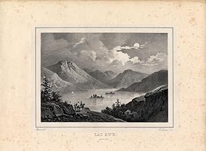 Antique Print-LOCH AWE-ARGNLESHIRE-SCOTLAND-LAKE-MOUNTAIN-Pernot-1827