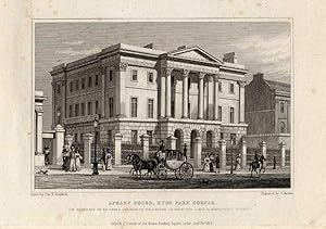 Antique Print-HYDE PARK-LONDON-ENGLAND-APSLEY HOUSE-Shepherd-1827