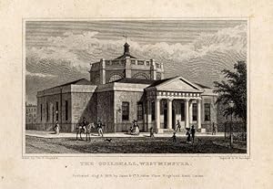 Antique Print-GUILD HALL-LONDON-ENGLAND-Shepherd-1827