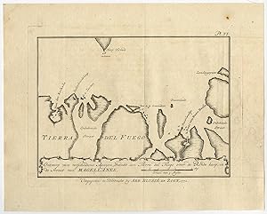 Antique Print-TIERRA DEL FUEGO-STRAIT OF MAGELLAN-CAPE-CHILE-Bougainville-1772