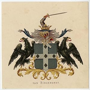 Antique Print-HERALDRY-COAT OF ARMS-VAN BINCKHORST-Wenning-Rietstap-1883