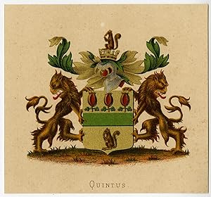 Antique Print-HERALDRY-COAT OF ARMS-QUINTUS-Wenning-Rietstap-1883