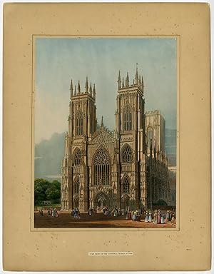 Antique Print-CATHEDRAL-YORK-ENGLAND-AQUATINT-Wild-c. 1823