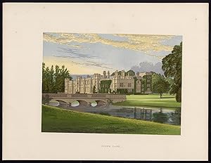 Antique Print-DEENE PARK-ROCKINGHAM-NORTHAMPTONSHIRE-Morris-Fawcett-Lydon-1880