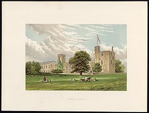 Antique Print-SUDELEY CASTLE-WINCHCOMBE-GLOUCESTERSHIRE-Fawcett-Lydon-1880