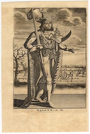 Antique Print-THE NETHERLANDS-COUNT WILLEM 2-Schrevelius-1758