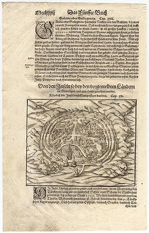 Antique Print-RHODES-ISLAND-AEGEAN-AMAZONS-Munster-1592