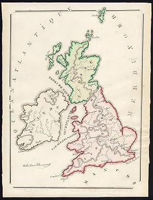 Unique Manuscript Map-GREAT BRITAIN-ENGLAND-SCOTLAND-IRELAND-Dumont-1865