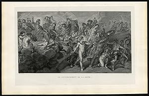 Antique Print-GOVERNMENT-QUEEN-MARIA DE MEDICI-Gabriel-Rubens-ca. 1850