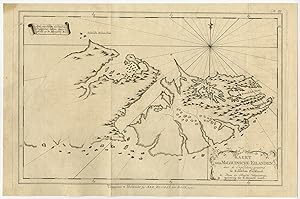 Antique Print-FALKLAND ISLANDS-MALOUINES-MALVINAS-Krevelt-Bougainville-1772