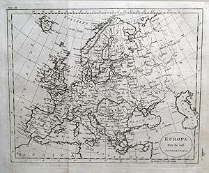 Antique Map EUROPE Original Copper Engraved William Guthrie 1793