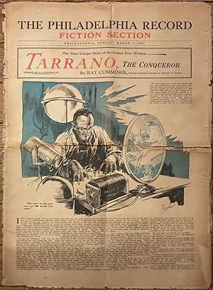TARRANO, THE CONQUEROR in THE PHILADELPHIA RECORD FICTION SECTION
