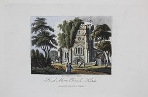 A Single Original Miniature Antique Hand Coloured Aquatint Engraving By J Hassell Illustrating So...