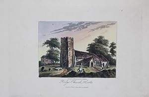 A Single Original Miniature Antique Hand Coloured Aquatint Engraving By J Hassell Illustrating Ri...