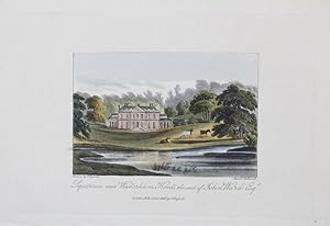 A Single Original Miniature Antique Hand Coloured Aquatint Engraving By J Hassell Illustrating Sq...