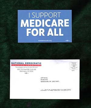 2017 "I Support Medicare for All" Sticker - National Democratic Training Committee. With Original...