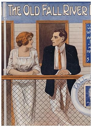 ON THE OLD FALL RIVER LINE (Vintage Sheet Music)