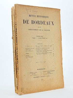 Revue historique de Bordeaux et du Département de la Gironde, Septième Année - 1914 ( Année compl...