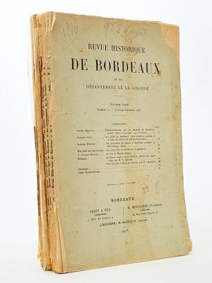 Revue historique de Bordeaux et du Département de la Gironde, Neuvième Année - 1916 ( Année compl...