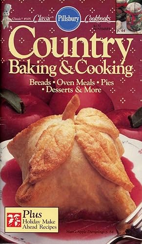 PILLSBURY CLASSIC COOKBOOKS F06770, #105 : 1989: COUNTRY BAKING & COOKING : Breads, Oven Meals, P...