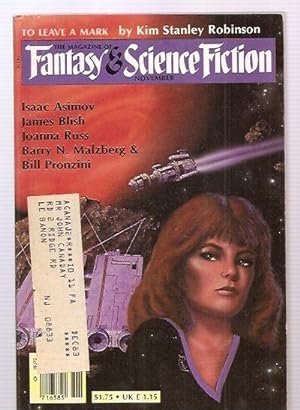 The Magazine of Fantasy and Science Fiction November 1982 Vol 63 No. 5 Whole No. 378