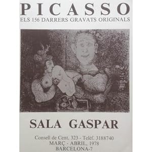 Poster Affiche Plakat - Sala Gaspar. Els 156 darrers gravats originals. 1978