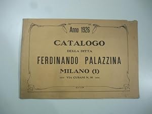 Catalogo della ditta Ferdinando Palazzina. Milano. Anno 1926. (Catalogo commerciale orologeria)