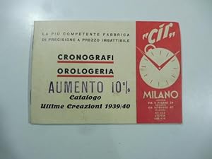 Cir. Milano. Cronografi orologeria. Catalogo ultime creazioni 1939/40