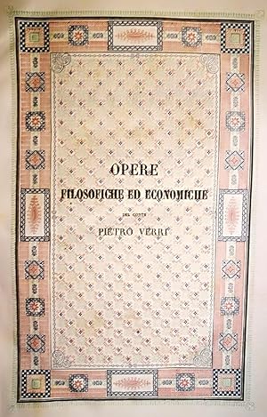 Opere filosofiche ed economiche di Pietro Verri